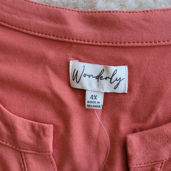 Wonderly button down julianna crepe top in size 4X - Picture 6 of 8